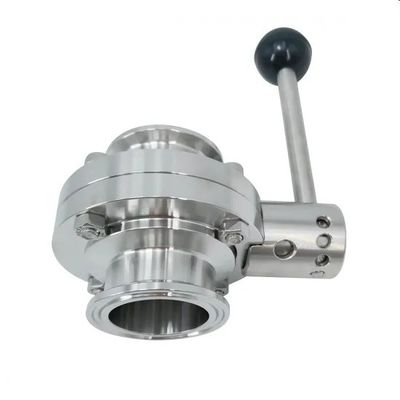 İyi bir fiyat. ISO9001 Max 145psi SS304 Hijyenik Kelebek Vana çevrimiçi